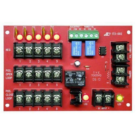 Power Distribution Module With Power Failure Supervision. 5 Outputs, 1.1A Each, PTC Fuses